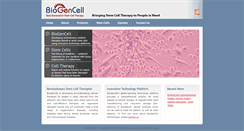 Desktop Screenshot of biogencell.net