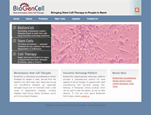 Tablet Screenshot of biogencell.net